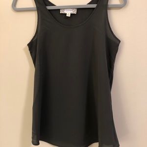 Army Green Flowy Tank Top